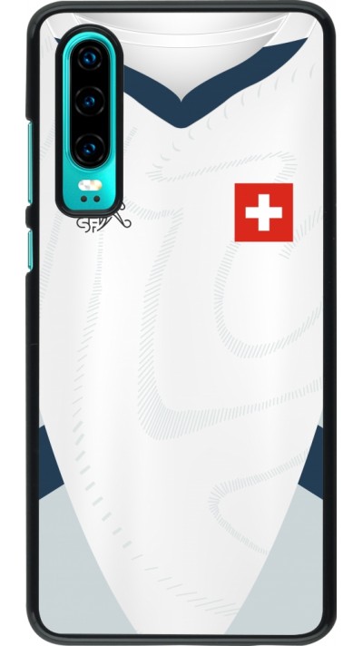 Huawei P30 Case Hülle - Schweiz Away personalisierbares Fussballtrikot