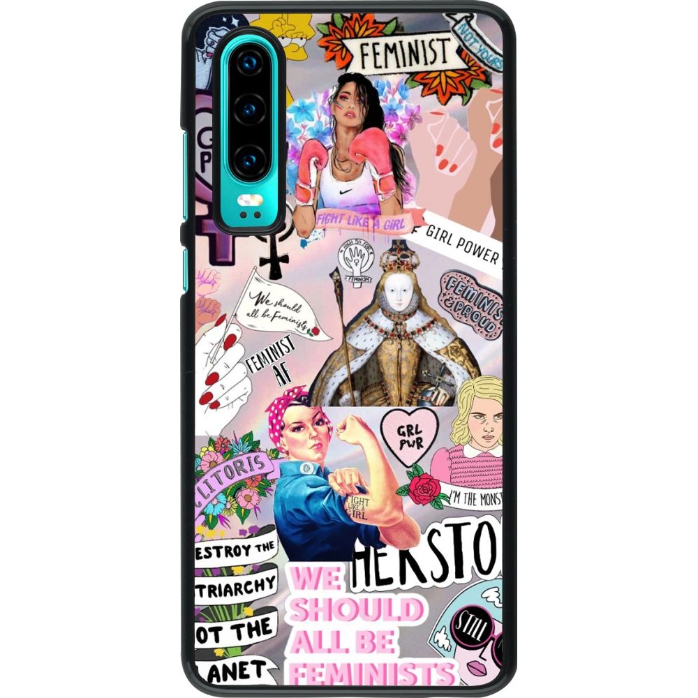 Coque Huawei P30 - Girl Power Collage