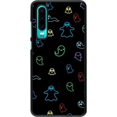 Coque Huawei P30 - Halloween 2024 colorful ghosts