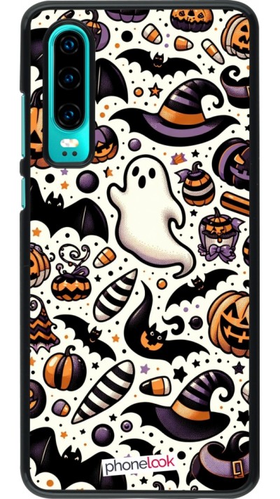 Huawei P30 Case Hülle - Halloween 2024 Niedliches Muster