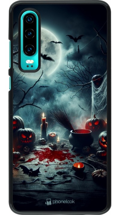 Huawei P30 Case Hülle - Halloween 2024 Dunkler Mond