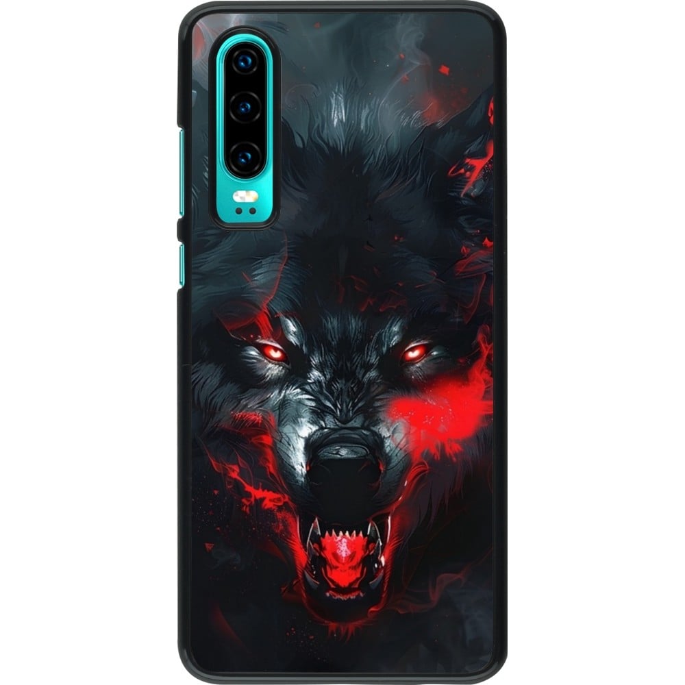 Coque Huawei P30 - Halloween 2024 mad werewolf