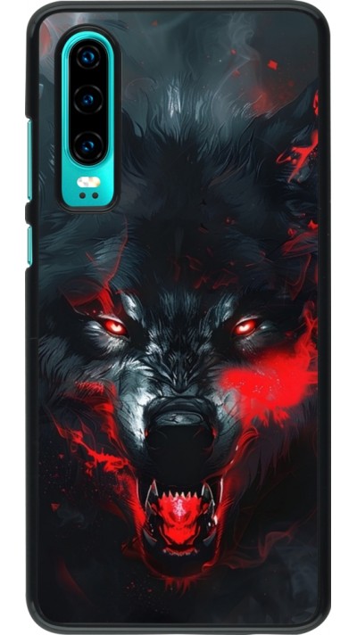 Huawei P30 Case Hülle - Halloween 2024 mad werewolf