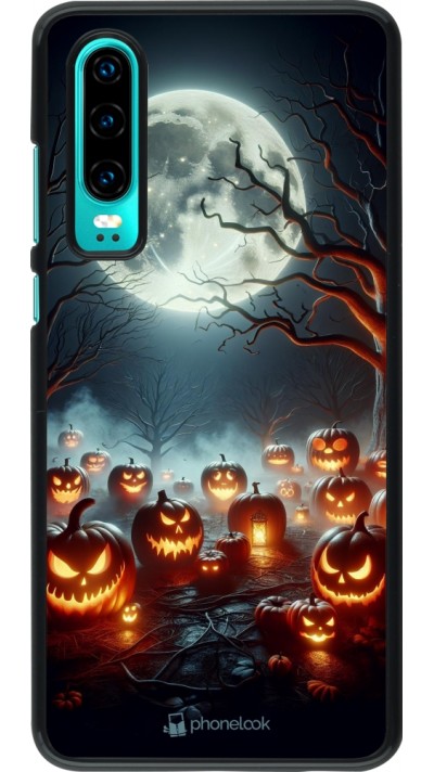 Huawei P30 Case Hülle - Halloween 2024 Viele Kuerbisse