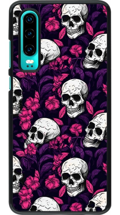 Huawei P30 Case Hülle - Halloween 2024 romantic skulls