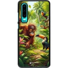 Coque Huawei P30 - Jungle Tropicale Tayrona