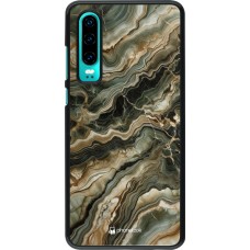 Coque Huawei P30 - Marbre Olive