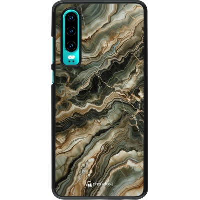 Coque Huawei P30 - Marbre Olive