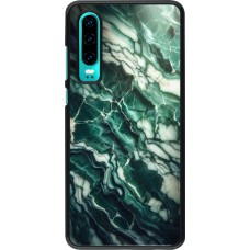 Coque Huawei P30 - Marbre vert majestueux