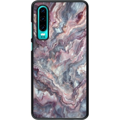 Coque Huawei P30 - Marbre violette argentée