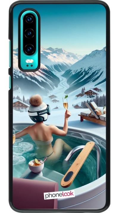 Huawei P30 Case Hülle - Berg Glamour Whirlpool