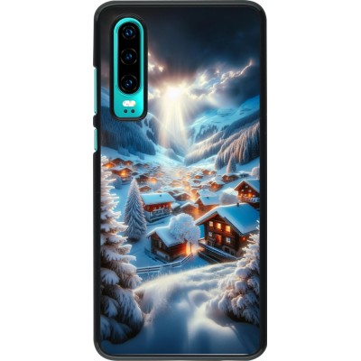 Coque Huawei P30 - Mont Neige Lumière