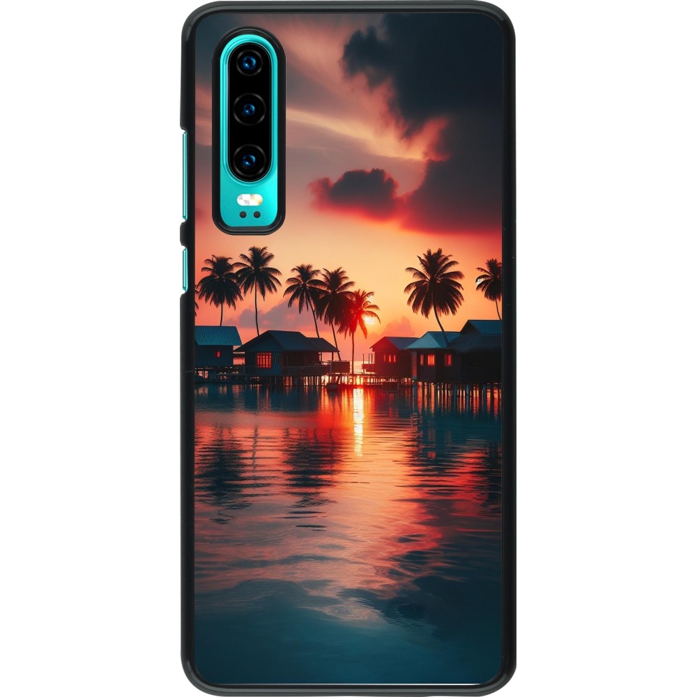 Huawei P30 Case Hülle - Paradies Malediven