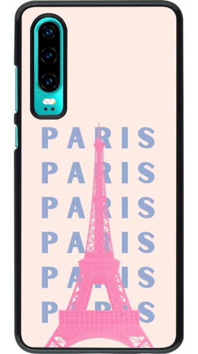 Huawei P30 Case Hülle - Paris Pink Print