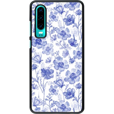 Coque Huawei P30 - Spring 23 watercolor blue flowers