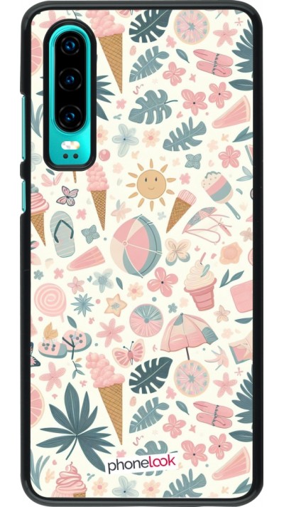 Huawei P30 Case Hülle - Sommer Pink Muster