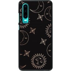 Coque Huawei P30 - Suns and Moons