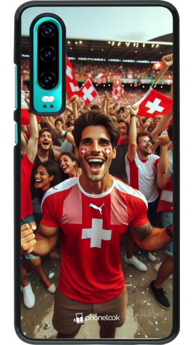 Coque Huawei P30 - Supporter Suisse Euro 2024