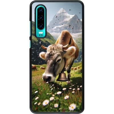 Coque Huawei P30 - Vache montagne Valais