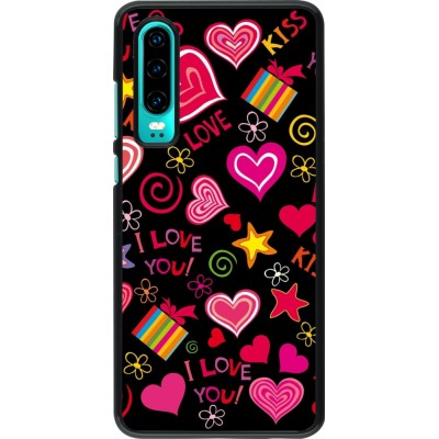 Coque Huawei P30 - Valentine 2023 love symbols