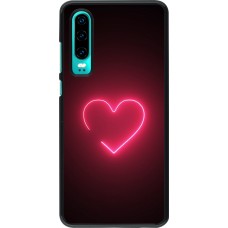 Coque Huawei P30 - Valentine 2023 single neon heart