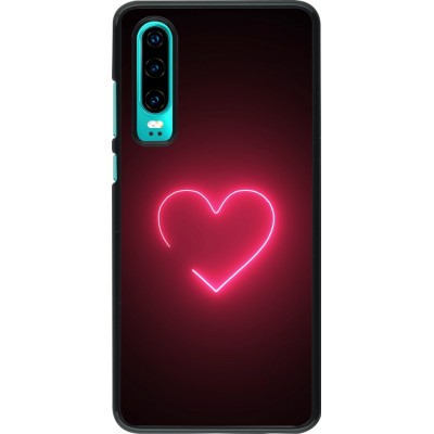 Coque Huawei P30 - Valentine 2023 single neon heart