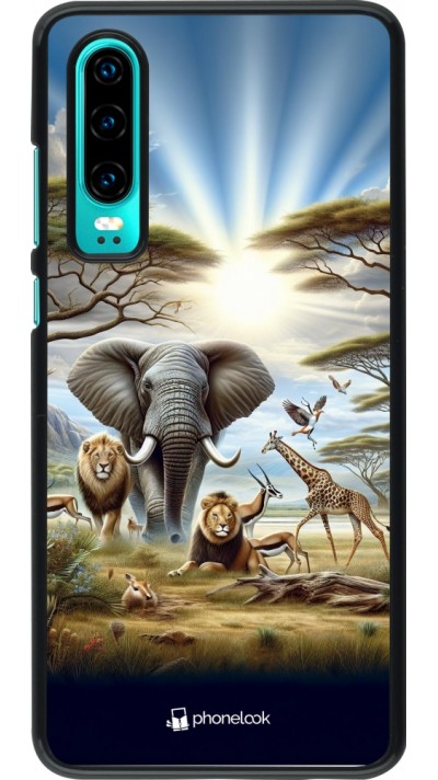 Huawei P30 Case Hülle - Afrikanisches Wildleben