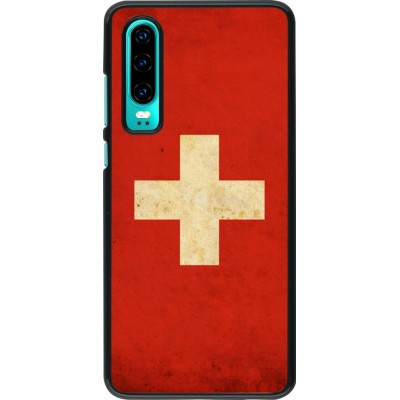 Coque Huawei P30 - Vintage Flag SWISS