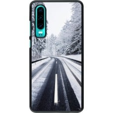 Coque Huawei P30 - Winter 22 Snowy Road