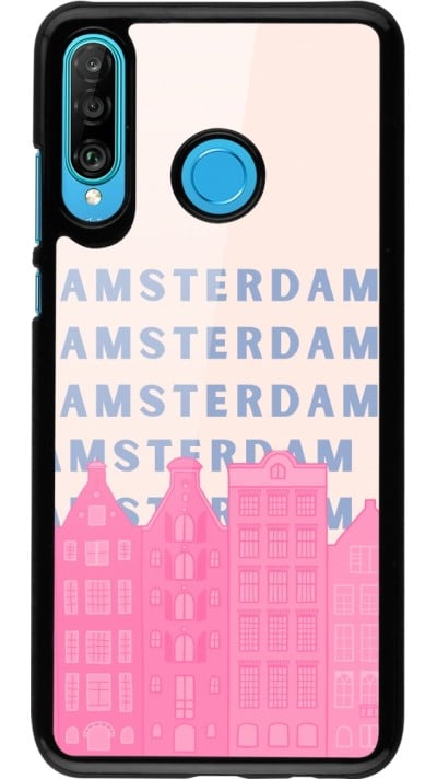 Coque Huawei P30 Lite - Amsterdam Pink Print