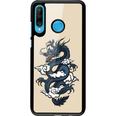 Coque Huawei P30 Lite - Blue Dragon Tattoo