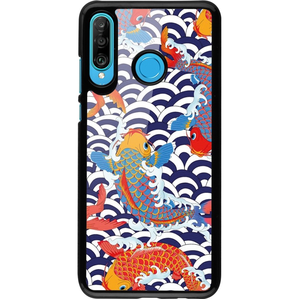 Huawei P30 Lite Case Hülle - Easter 2023 japanese fish