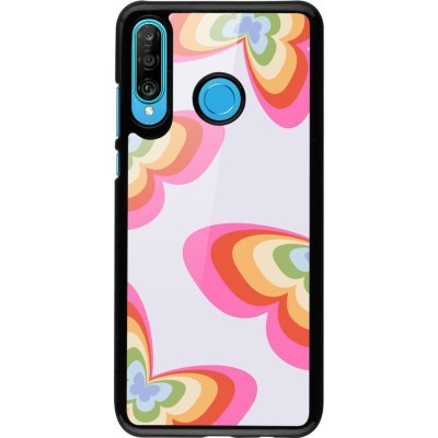 Coque Huawei P30 Lite - Easter 2024 rainbow butterflies