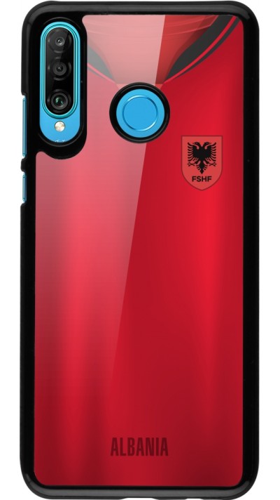 Coque Huawei P30 Lite - Maillot de football Albanie personnalisable