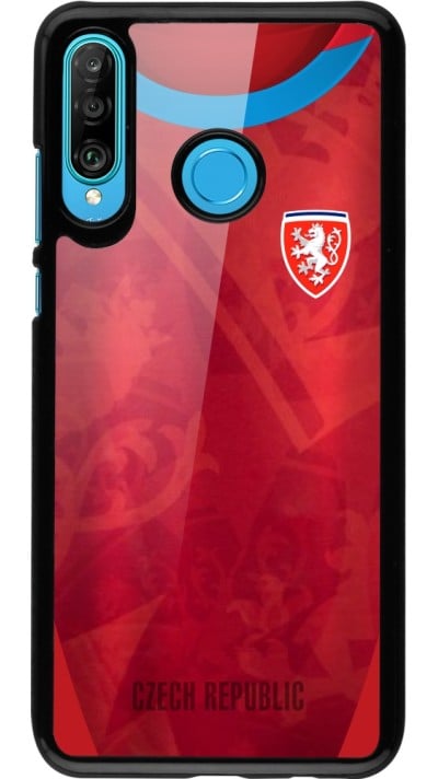 Coque Huawei P30 Lite - Maillot de football République Tchèque personnalisable