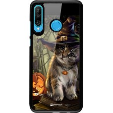 Coque Huawei P30 Lite - Halloween 21 Witch cat