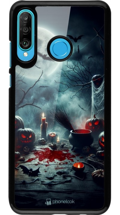 Coque Huawei P30 Lite - Halloween 2024 Dark Moon