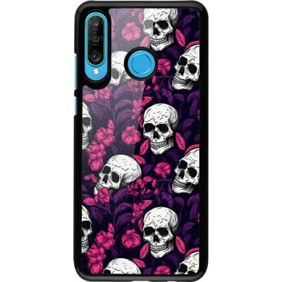 Coque Huawei P30 Lite - Halloween 2024 romantic skulls