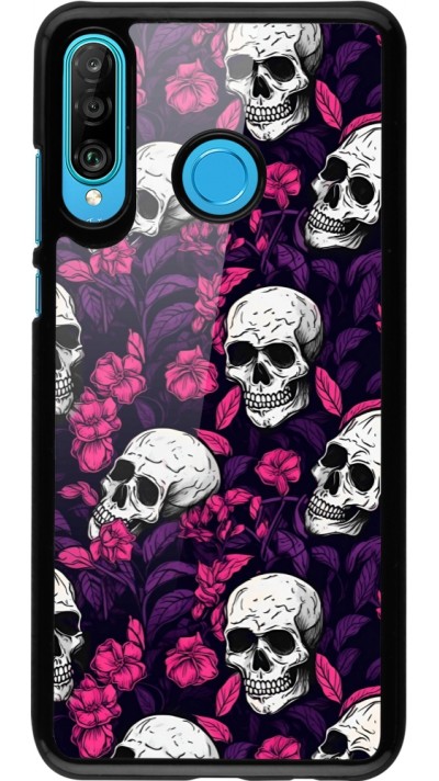 Coque Huawei P30 Lite - Halloween 2024 romantic skulls