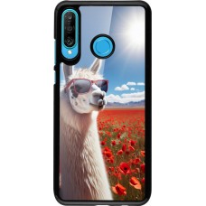 Coque Huawei P30 Lite - Lama Chic en Coquelicot