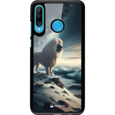 Coque Huawei P30 Lite - Le lion blanc