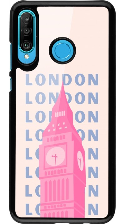 Coque Huawei P30 Lite - London Pink Print