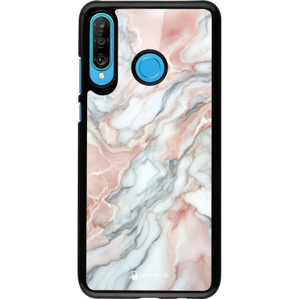 Coque Huawei P30 Lite - Marbre Rose Lumineux