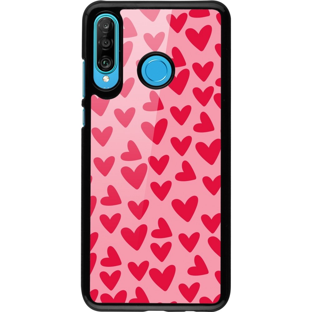 Coque Huawei P30 Lite - Mom 2024 petits coeurs