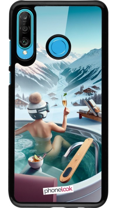 Coque Huawei P30 Lite - Montagne Glamour Jacuzzi