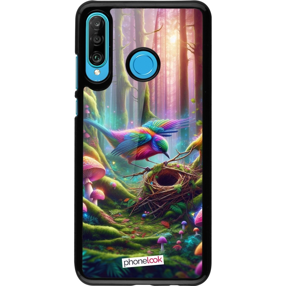 Coque Huawei P30 Lite - Oiseau Nid Forêt