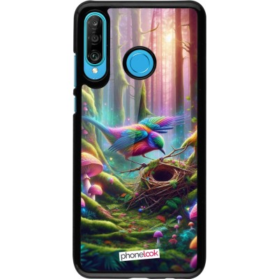 Coque Huawei P30 Lite - Oiseau Nid Forêt