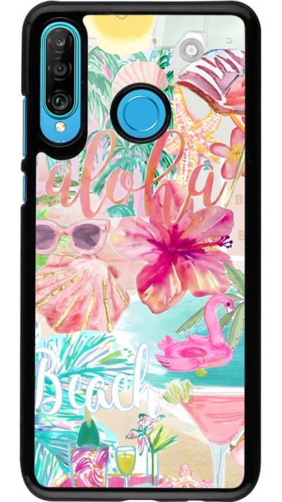 Coque Huawei P30 Lite - Preppy Collage Aloha