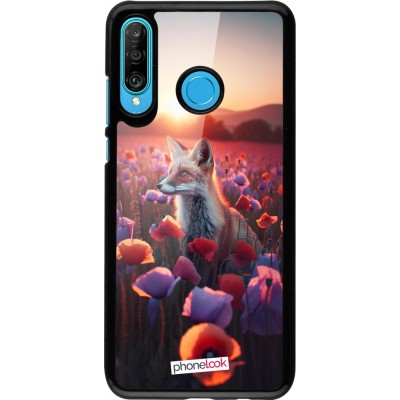 Coque Huawei P30 Lite - Renard pourpre au crépuscule