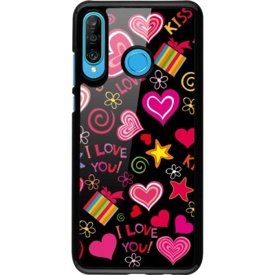 Coque Huawei P30 Lite - Valentine 2023 love symbols